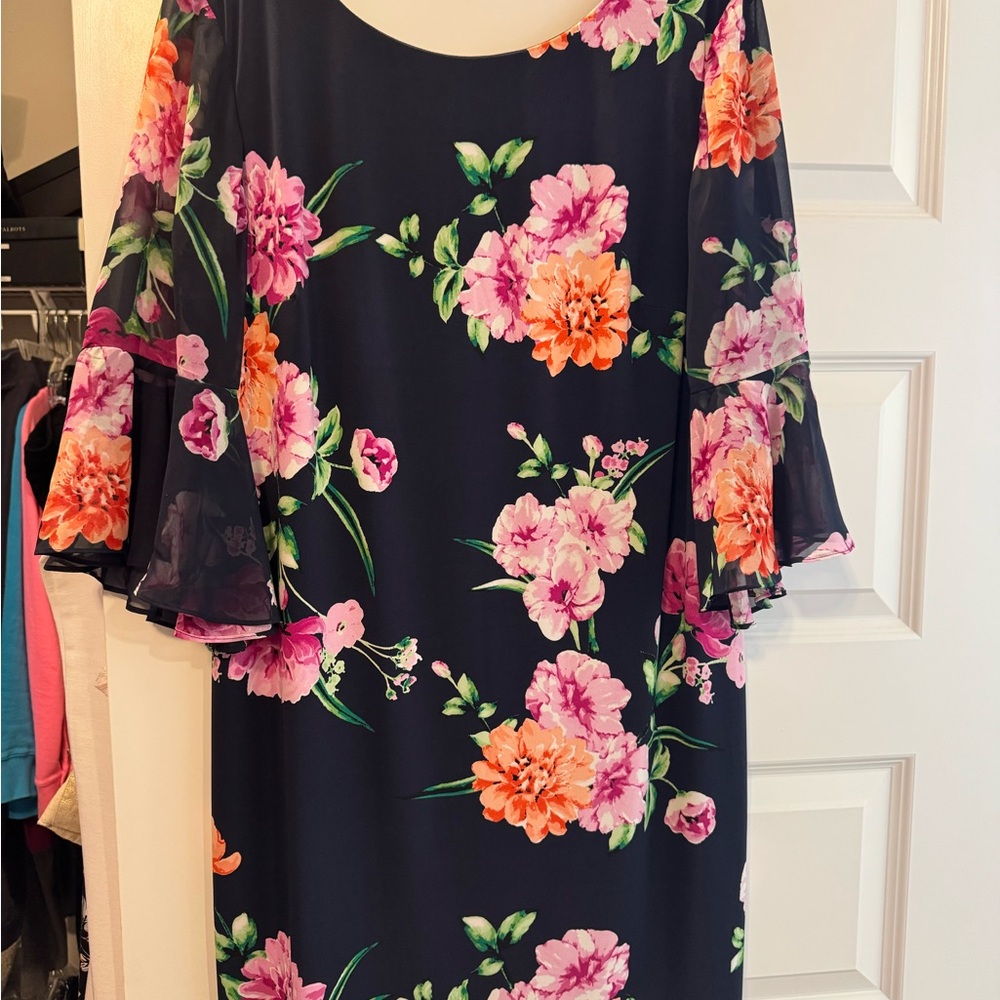 Chico’s Floral Navy Dress